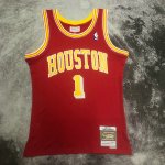 NBA 1 Tracy Mcgrady Rockets 2004-05 M&N Maillot Rouge imprimé